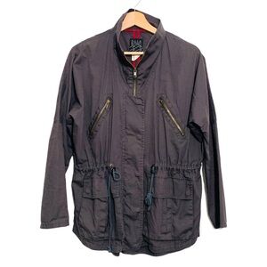 Billabong Women’s Gray Drawstring Utility Jacket Army Jacket Size Small